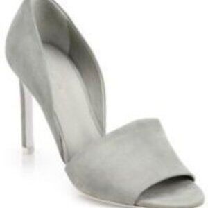 Vince Saffron Nubuck Open-Toe Heels